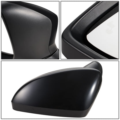 RETROVISOR MIRROR - OEM - 14-16 MAZDA 3 - POWERED - W/ BSD - FOLDING - BLACK MATERIAL - LEFT