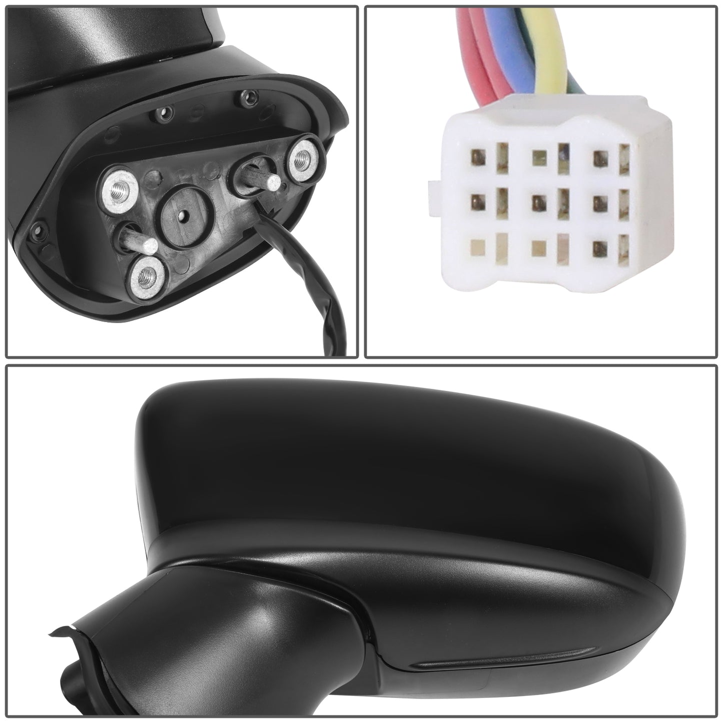 RETROVISOR MIRROR - MAZDA 3 2014-2016 - WITH POWER - WITH SIGNAL - WITH BLIND SPOT - OE STYLE - DRIVER LEFT SIDE