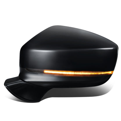 RETROVISOR MIRROR - OEM - 16-20 MAZDA CX-9 - POWERED - HEATED - W/ SIGNAL LIGHT - FOLDING - BLACK MATERIAL - LEFT