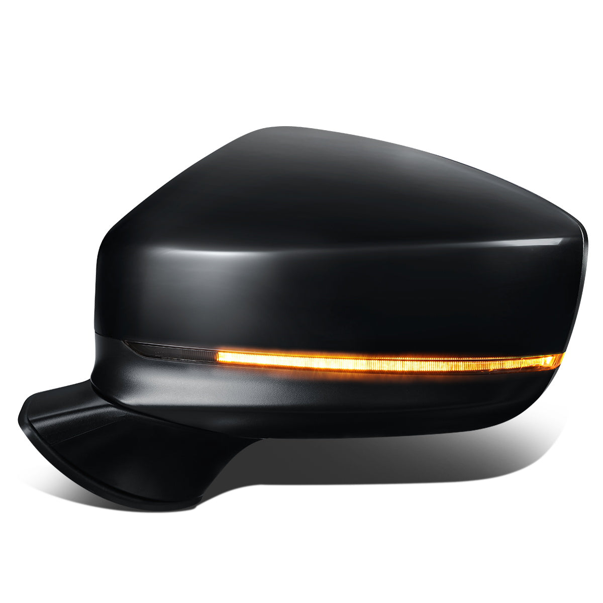 RETROVISOR MIRROR - OEM - 16-20 MAZDA CX-9 - POWERED - HEATED - W/ SIGNAL LIGHT - W/ BSD - FOLDING - BLACK MATERIAL - LEFT