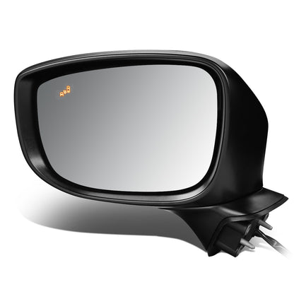 RETROVISOR MIRROR - OEM - 16-20 MAZDA CX-9 - POWERED - HEATED - W/ SIGNAL LIGHT - W/ BSD - FOLDING - BLACK MATERIAL - LEFT