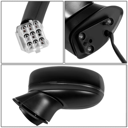 RETROVISOR MIRROR - OE STYLE - MAZDA CX-5 17-23 - WITH POWER WITH SIGNAL - DRIVER SIDE - PAINT TO MATCH - BLACK