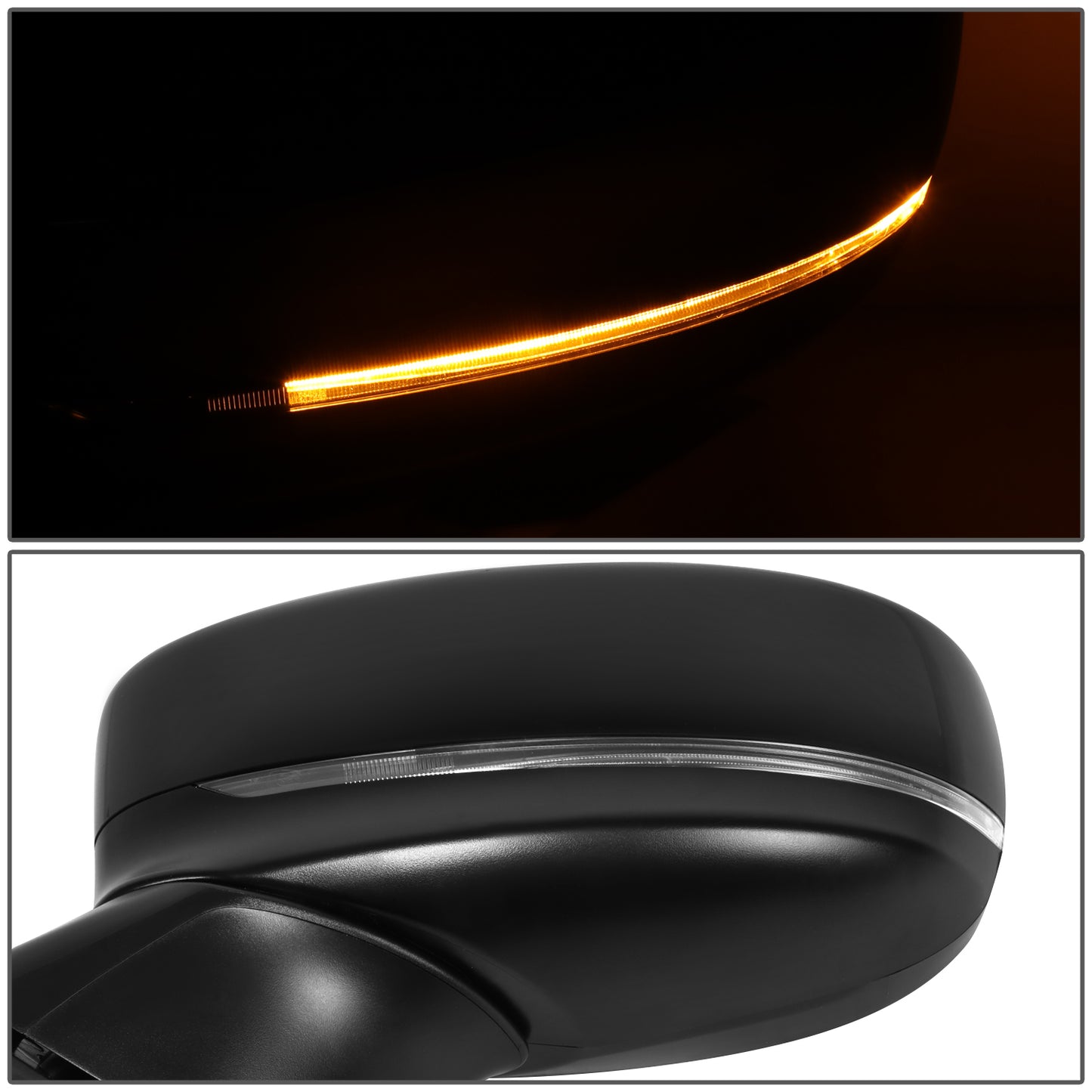 RETROVISOR MIRROR - OE STYLE - MAZDA CX-5 17-23 - WITH POWER WITH BLIND SPOT WITH SIGNAL - DRIVER SIDE - PAINT TO MATCH - BLACK
