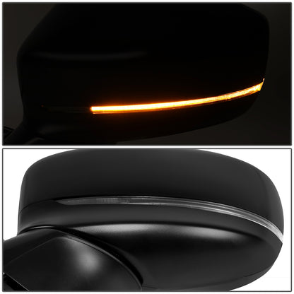 RETROVISOR MIRROR - OE STYLE - MAZDA CX-5 17-18 - WITH POWER WITH HEATED WITH SIGNAL - DRIVER SIDE - PAINT TO MATCH - BLACK