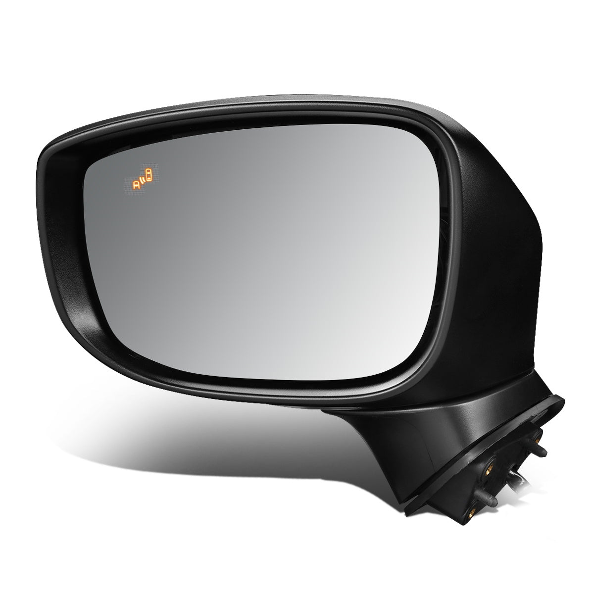 RETROVISOR MIRROR - OEM - 17-19 MAZDA CX-5 - POWERED - HEATED - W/ SIGNAL LIGHT - W/ BSD - FOLDING - BLACK MATERIAL - LEFT