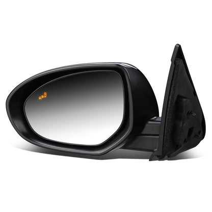 RETROVISOR MIRROR - OEM - 10-13 MAZDA 3 - POWERED - W/ BSD - FOLDING - BLACK MATERIAL - LEFT