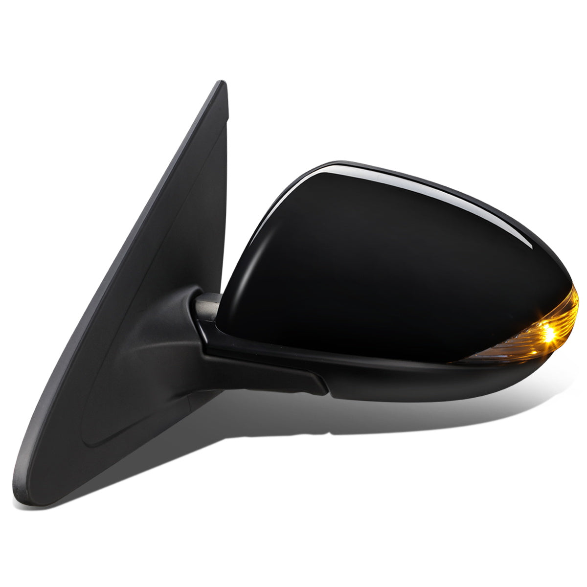 RETROVISOR MIRROR - OEM - 10-13 MAZDA 3 - POWERED - W/ SIGNAL LIGHT - W/ BSD - FOLDING - BLACK MATERIAL - LEFT
