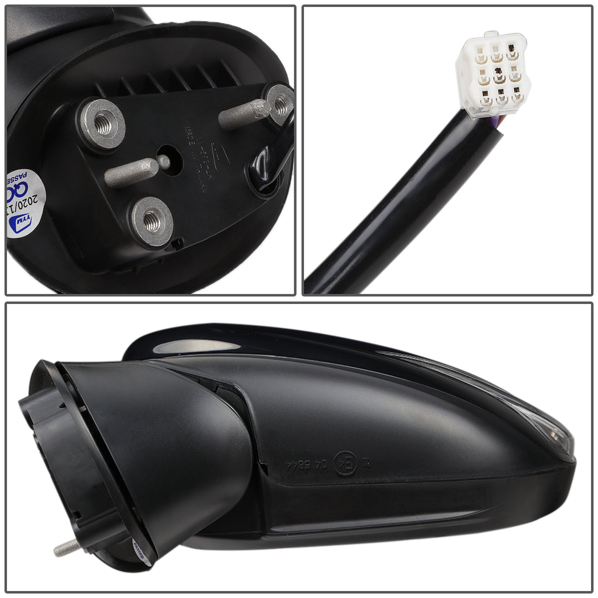 RETROVISOR MIRROR - OEM - 15-16 MAZDA CX-3 - POWERED - W/ SIGNAL LIGHT - FOLDING - BLACK MATERIAL - LEFT