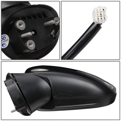 RETROVISOR MIRROR - OEM - 15-16 MAZDA CX-3 - POWERED - W/ SIGNAL LIGHT - FOLDING - BLACK MATERIAL - LEFT