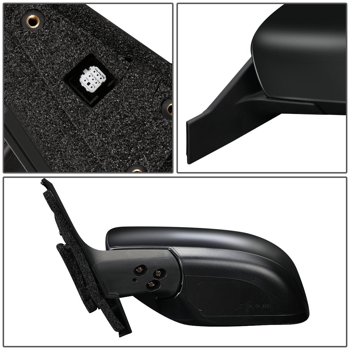 RETROVISOR MIRROR - OEM - 11-17 MAZDA 5 - POWERED - FOLDING - BLACK MATERIAL - LEFT