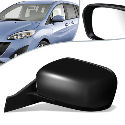 RETROVISOR MIRROR - OEM - 11-17 MAZDA 5 - POWERED - FOLDING - BLACK MATERIAL - LEFT