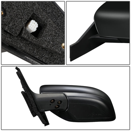 RETROVISOR MIRROR - OEM - 11-17 MAZDA 5 - POWERED - HEATED - FOLDING - BLACK MATERIAL - LEFT