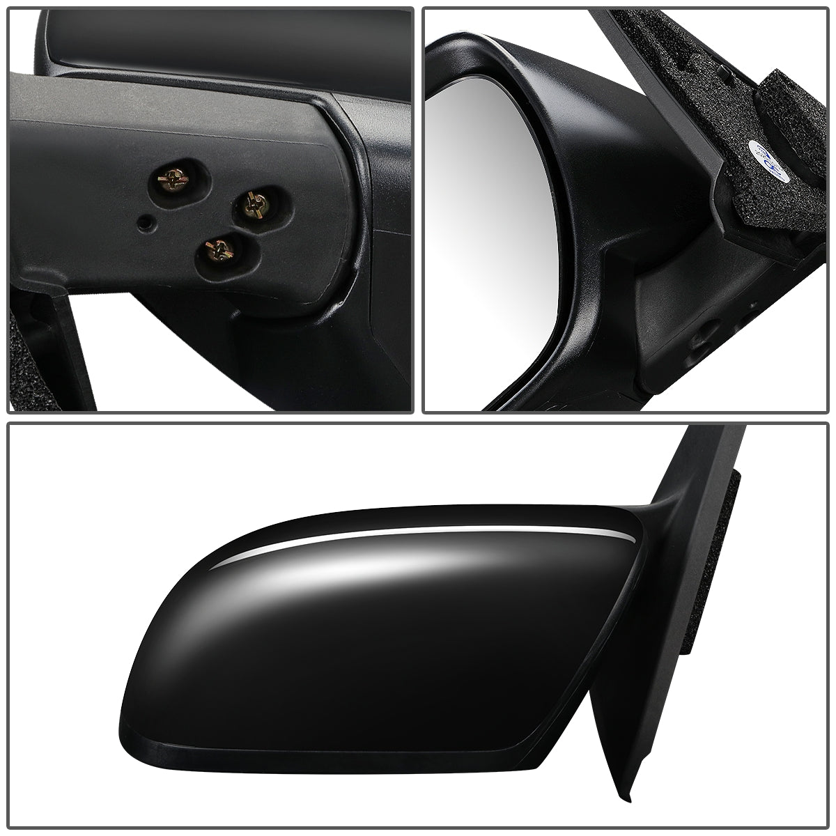 RETROVISOR MIRROR - OEM - 11-17 MAZDA 5 - POWERED - HEATED - FOLDING - BLACK MATERIAL - LEFT