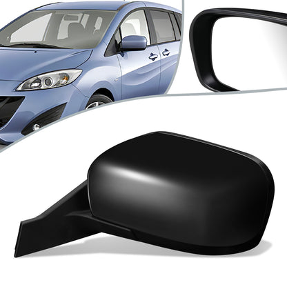 RETROVISOR MIRROR - OEM - 11-17 MAZDA 5 - POWERED - HEATED - FOLDING - BLACK MATERIAL - LEFT