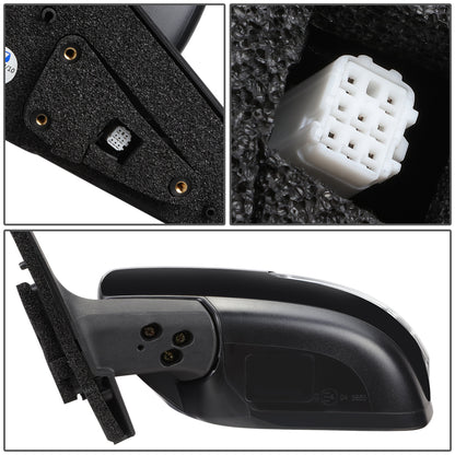 RETROVISOR MIRROR - OEM - 11-17 MAZDA 5 - POWERED - HEATED - W/ SIGNAL LIGHT - FOLDING - BLACK MATERIAL - LEFT