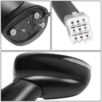 RETROVISOR MIRROR - OE STYLE - MAZDA CX-5 15-16 - WITH POWER WITH BLIND SPOT WITH SIGNAL - DRIVER SIDE - PAINT TO MATCH - BLACK