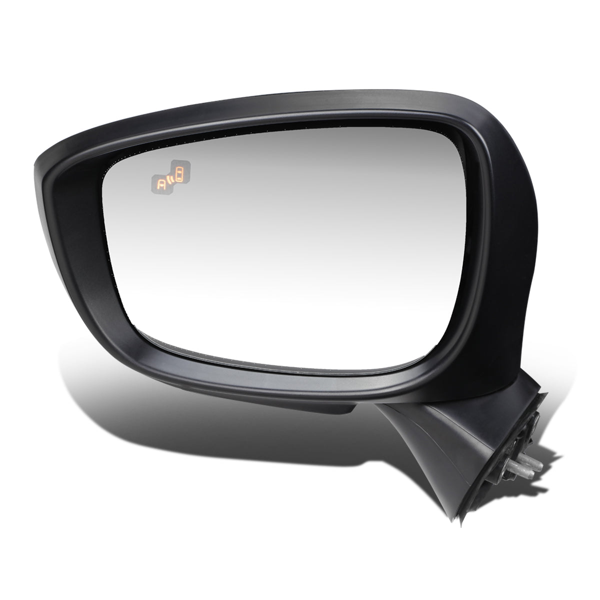 RETROVISOR MIRROR - OEM - 13-14 MAZDA CX-5 - POWERED - HEATED - W/ SIGNAL LIGHT - W/ BSD - FOLDING - BLACK MATERIAL - LEFT