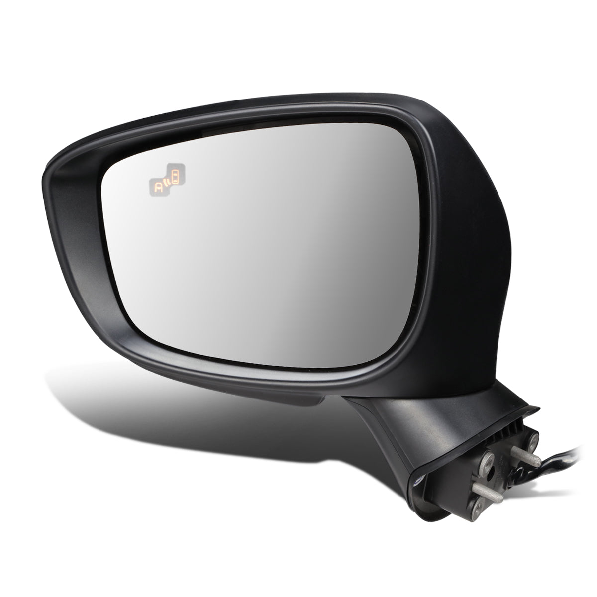 RETROVISOR MIRROR - OEM - 15-16 MAZDA CX-3 - POWERED - W/ SIGNAL LIGHT - W/ BSD - FOLDING - BLACK MATERIAL - LEFT
