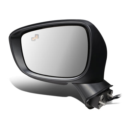 RETROVISOR MIRROR - OEM - 15-16 MAZDA CX-3 - POWERED - W/ SIGNAL LIGHT - W/ BSD - FOLDING - BLACK MATERIAL - LEFT