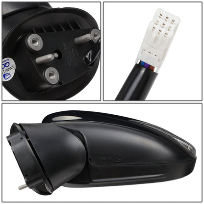 RETROVISOR MIRROR - OEM - 15-16 MAZDA CX-3 - POWERED - HEATED - W/ SIGNAL LIGHT - W/ BSD - FOLDING - BLACK MATERIAL - LEFT