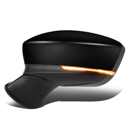 RETROVISOR MIRROR - OEM - 14-17 MAZDA 6 - POWERED - HEATED - W/ SIGNAL LIGHT - W/ BSD - FOLDING - BLACK MATERIAL - LEFT