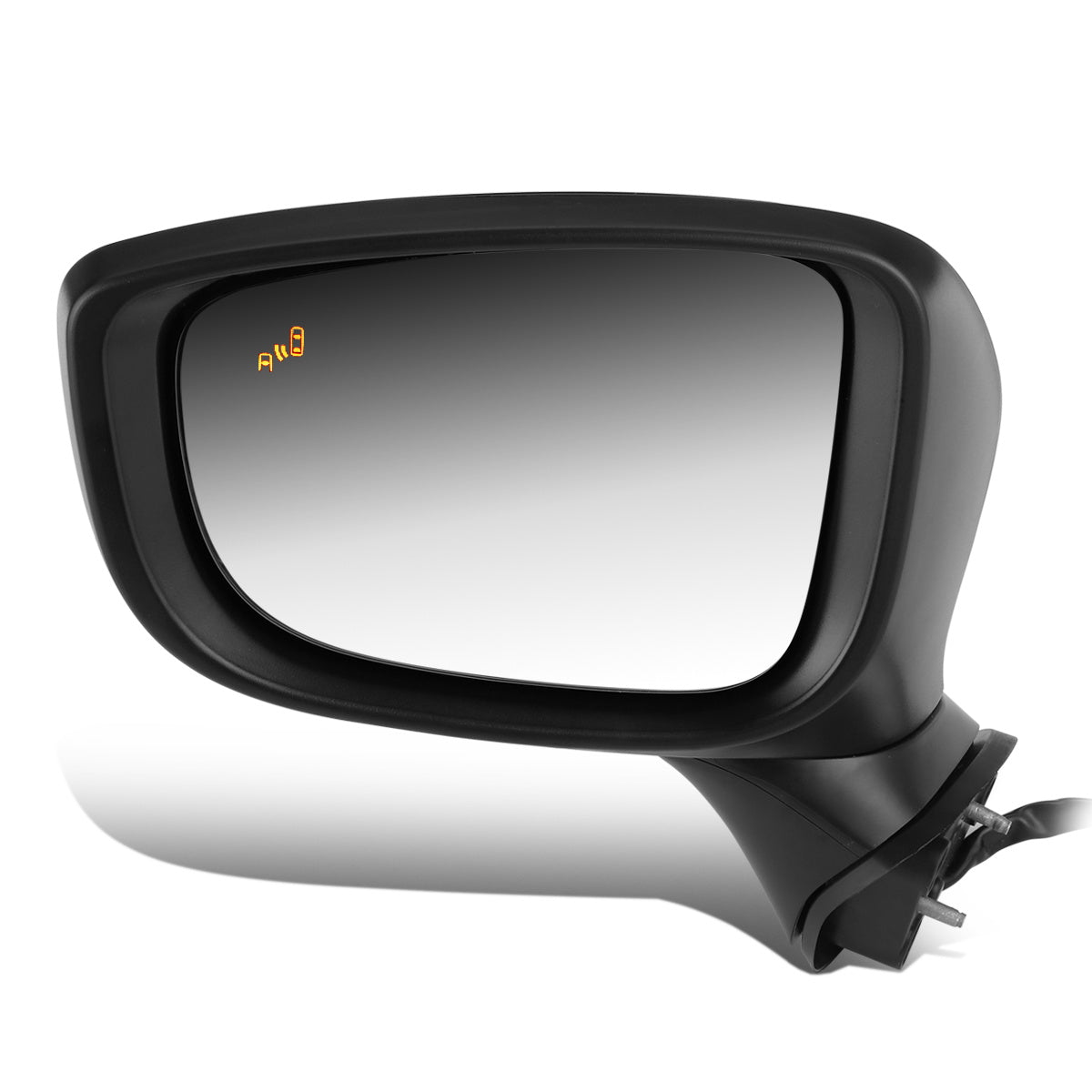 RETROVISOR MIRROR - OEM - 14-17 MAZDA 6 - POWERED - HEATED - W/ SIGNAL LIGHT - W/ BSD - FOLDING - BLACK MATERIAL - LEFT