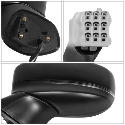 RETROVISOR MIRROR - OE STYLE - MAZDA CX-5 19-21 - WITH POWER FOLD WITH BLIND SPOT WITH SIGNAL - DRIVER SIDE - PAINT TO MATCH - BLACK