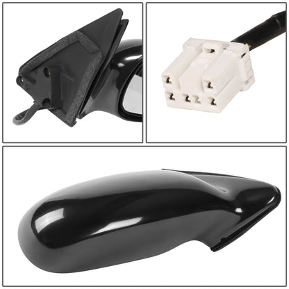 RETROVISOR MIRROR - OEM - 93-97 MAZDA 626 - POWERED - BLACK MATERIAL - RIGHT