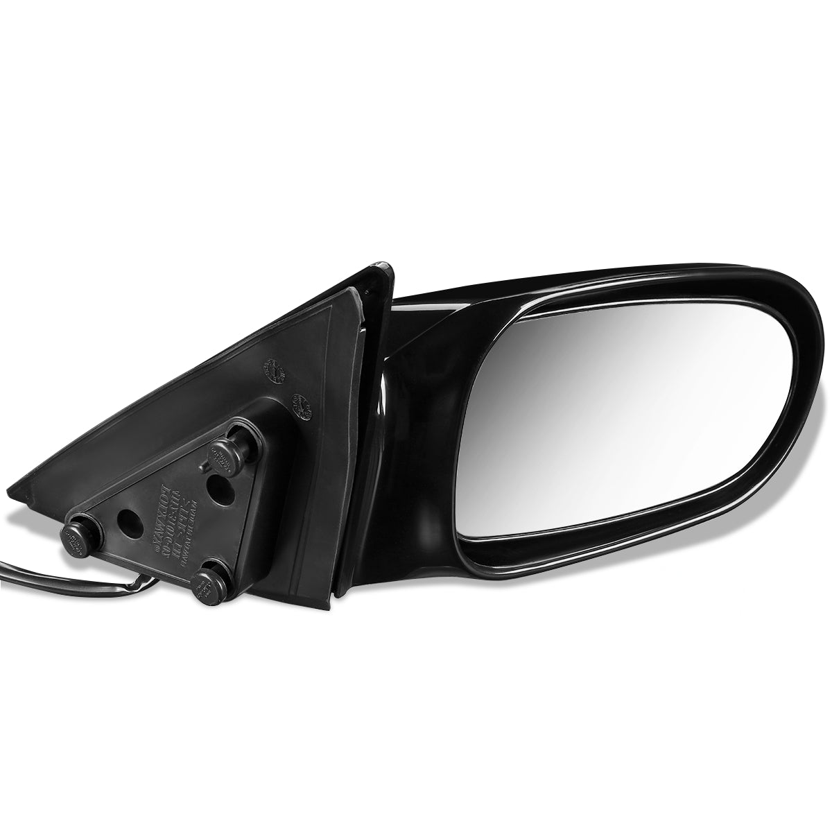 RETROVISOR MIRROR - OEM - 98-99 MAZDA 626 - POWERED - PAINTABLE - BLACK - RIGHT