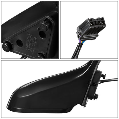 RETROVISOR MIRROR - OEM - 98-99 MAZDA 626 - POWERED - PAINTABLE - BLACK - RIGHT