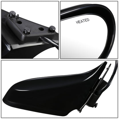 RETROVISOR MIRROR - OEM - 00-02 MAZDA 626 - POWERED - HEATED - PAINTABLE - BLACK - RIGHT