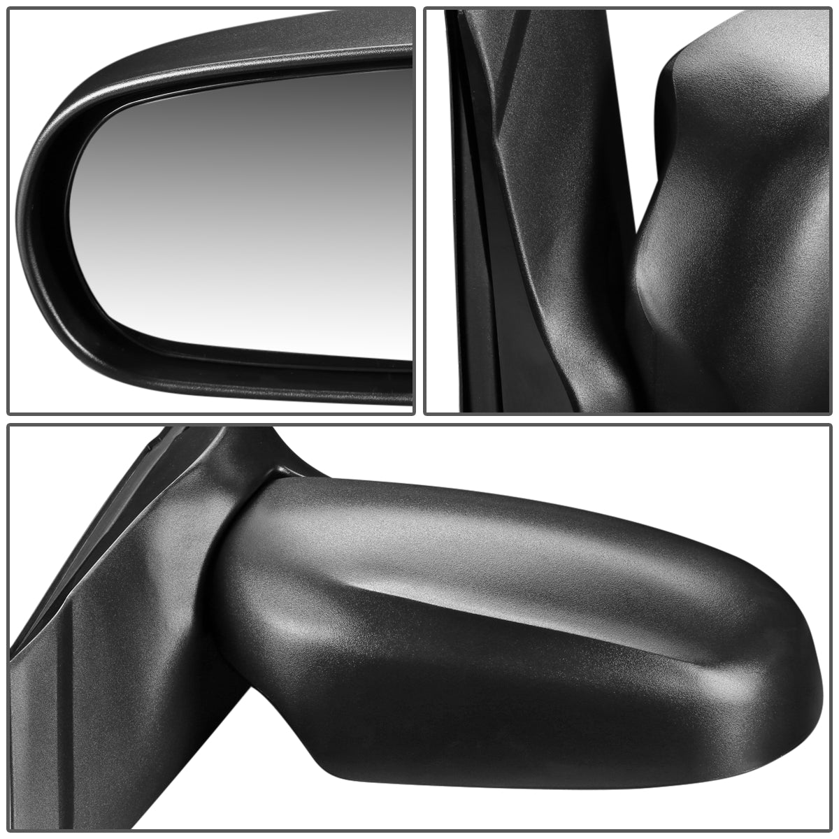 RETROVISOR MIRROR - OEM - 00-06 MAZDA MPV - POWERED - HEATED - TEXTURED - BLACK - RIGHT