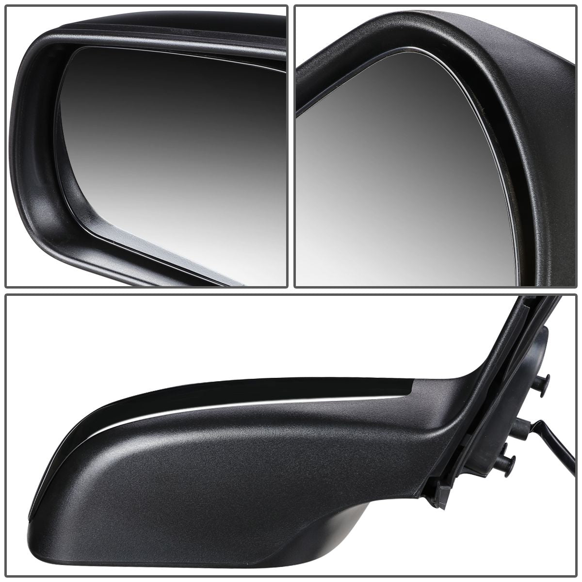 RETROVISOR MIRROR - OEM - 03-08 MAZDA 6 NON TURBO - POWERED - PAINTABLE - BLACK - RIGHT