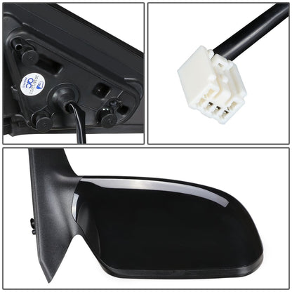 RETROVISOR MIRROR - OEM - 03-08 MAZDA 6 NON TURBO - POWERED - HEATED - PAINTABLE - BLACK - RIGHT