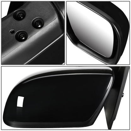 RETROVISOR MIRROR - OEM - 06-10 MAZDA 5 - POWERED - PAINTABLE - BLACK - RIGHT