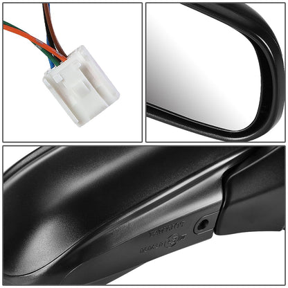 RETROVISOR MIRROR - OEM - 99-03 MAZDA PROTEGE - FITS MODELS WITH 6 SPEAKER SYSTEM - POWERED - PAINTABLE - BLACK - RIGHT
