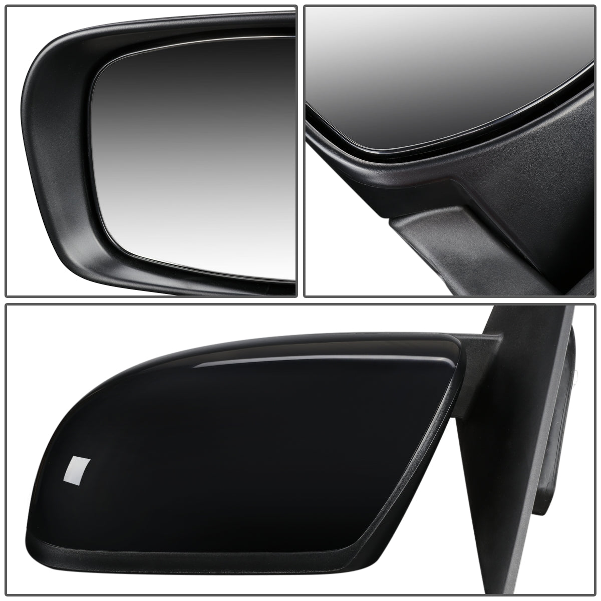 RETROVISOR MIRROR - OEM - 07-09 MAZDA CX-9 - POWERED - PAINTABLE - BLACK - RIGHT