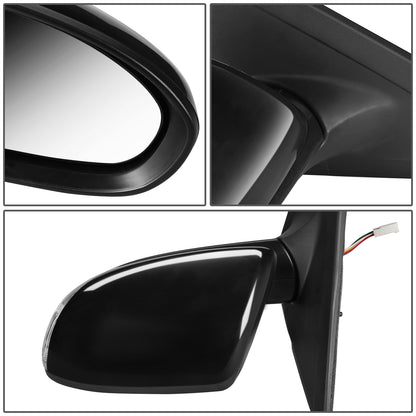 RETROVISOR MIRROR - OEM - 10-13 MAZDA 3 - POWERED - PAINTABLE - BLACK - RIGHT