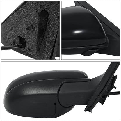 RETROVISOR MIRROR - OEM - 10-13 MAZDA 3 - POWERED - PAINTABLE - BLACK - RIGHT