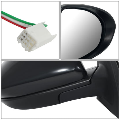 RETROVISOR MIRROR - OEM - 10-13 MAZDA 3 - POWERED - PAINTABLE - BLACK - RIGHT