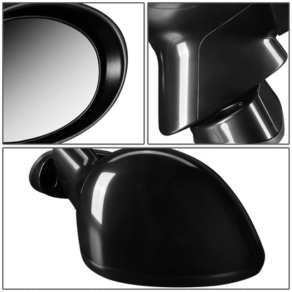 RETROVISOR MIRROR - OEM - 06-15 MAZDA MIATA - POWERED - PAINTABLE - BLACK - RIGHT