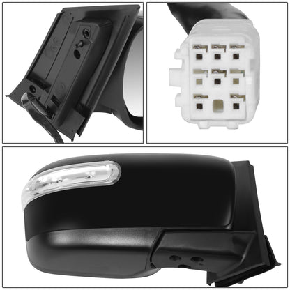 RETROVISOR MIRROR - OE STYLE - MAZDA CX-7 2007-2012 - WITH POWER WITH HEATED GLASS WITH SIGNAL - PASSENGER RIGHT SIDE - BLACK