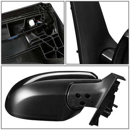 RETROVISOR MIRROR - OEM - 11-14 MAZDA 2 - POWERED - PAINTABLE - BLACK - RIGHT