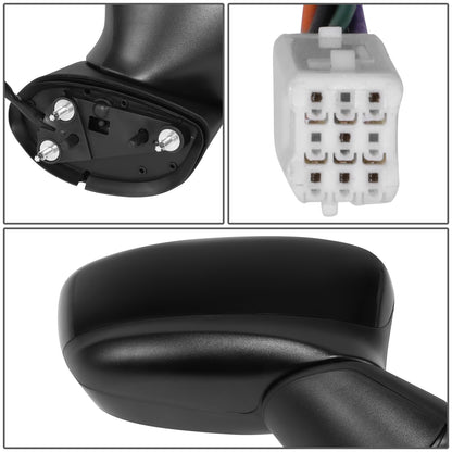 RETROVISOR MIRROR - OE STYLE - MAZDA CX-5 13-15 - WITH POWER WITH HEATED WITH SIGNAL - PASSENGER SIDE - PAINT TO MATCH - BLACK