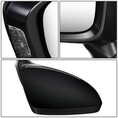 RETROVISOR MIRROR - OEM - 14-17 MAZDA 6 - POWERED - W/ SIGNAL LIGHT - FOLDING - BLACK MATERIAL - RIGHT