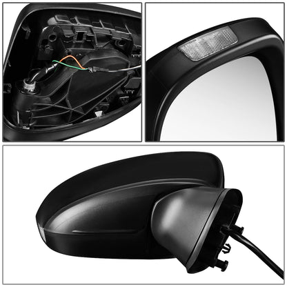 RETROVISOR MIRROR - OEM - 14-15 MAZDA 3 - POWERED - HEATED - PAINTABLE - BLACK - RIGHT