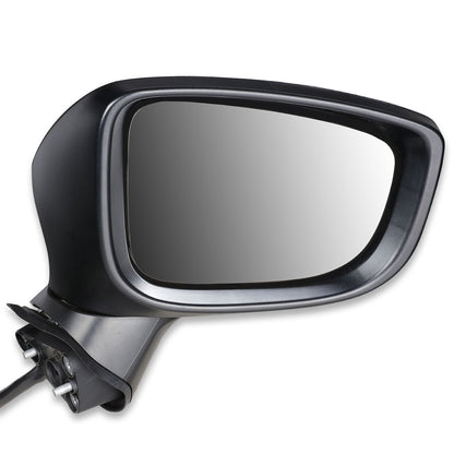 RETROVISOR MIRROR - OEM - 14-15 MAZDA 3 - POWERED - PAINTABLE - BLACK - RIGHT