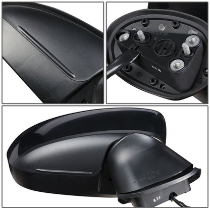 RETROVISOR MIRROR - OEM - 14-15 MAZDA 3 - POWERED - PAINTABLE - BLACK - RIGHT