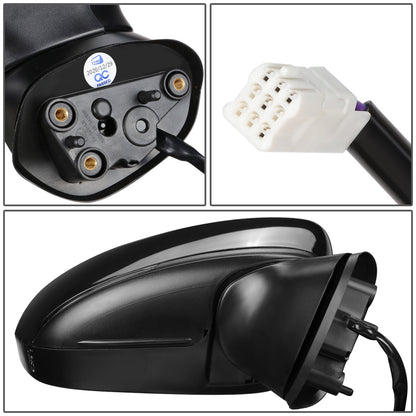 RETROVISOR MIRROR - OEM - 14-16 MAZDA 3 - POWERED - W/ SIGNAL LIGHT - FOLDING - BLACK MATERIAL - RIGHT