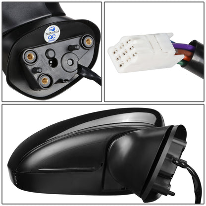 RETROVISOR MIRROR - OEM - 14-16 MAZDA 3 - POWERED - HEATED - W/ SIGNAL LIGHT - W/ BSD - FOLDING - BLACK MATERIAL - RIGHT